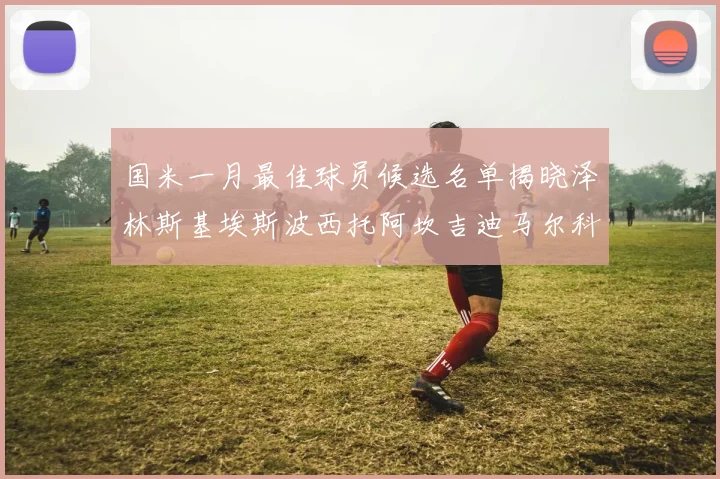 国米一月最佳球员候选名单揭晓泽林斯基埃斯波西托阿坎吉迪马尔科争夺荣誉