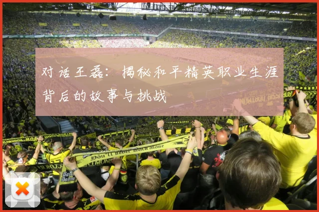 对话王磊:揭秘和平精英职业生涯背后的故事与挑战